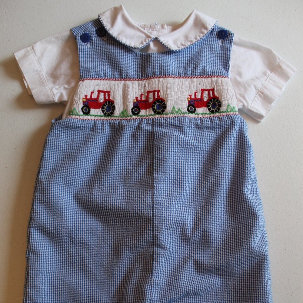 Seersucker Shorts Romper